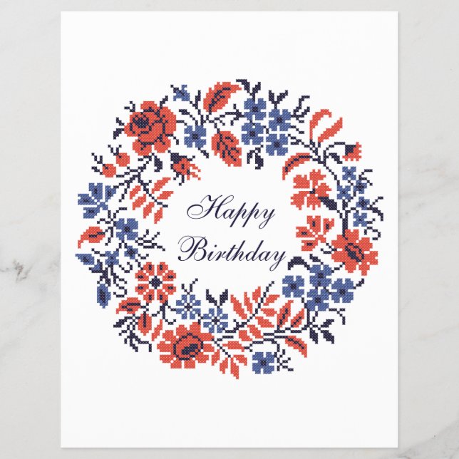 Flowers cycle flyer (Front)