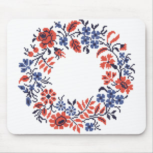 Flowers cycle mouse mat