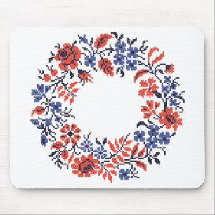 Flowers cycle mouse mat