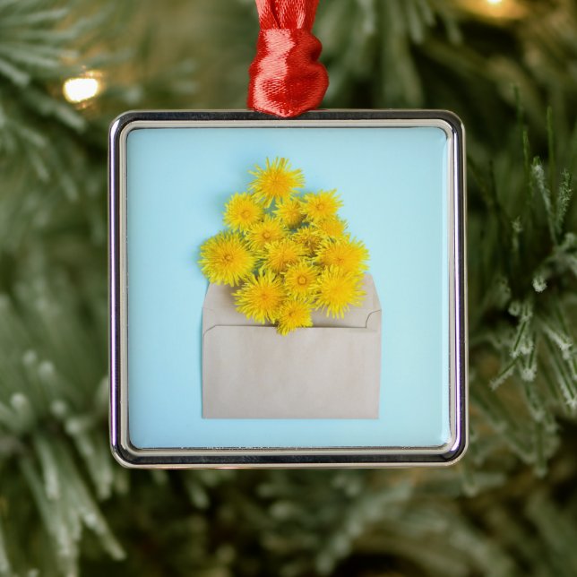 Flowers | Dandelions in Envelope Metal Tree Decoration (Tree)