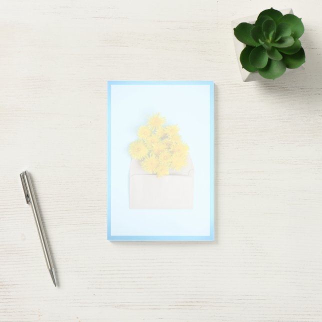 Flowers | Dandelions in Envelope Post-it Notes (Office)
