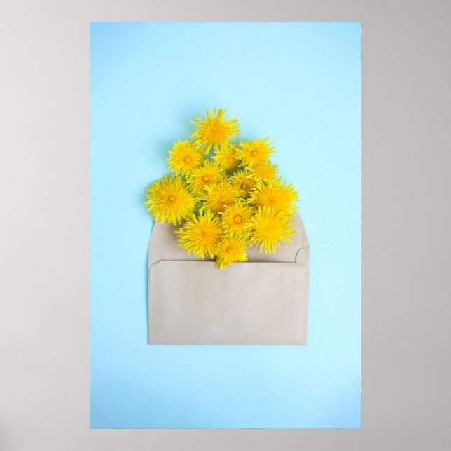 Flowers | Dandelions in Envelope Poster (Front)