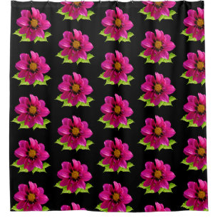 flowers decoration shower curtain