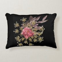 flowers decoration throw pillow