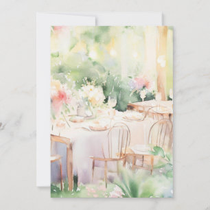 Flower's Delight: Serene Blossoms, A Baby Shower Invitation