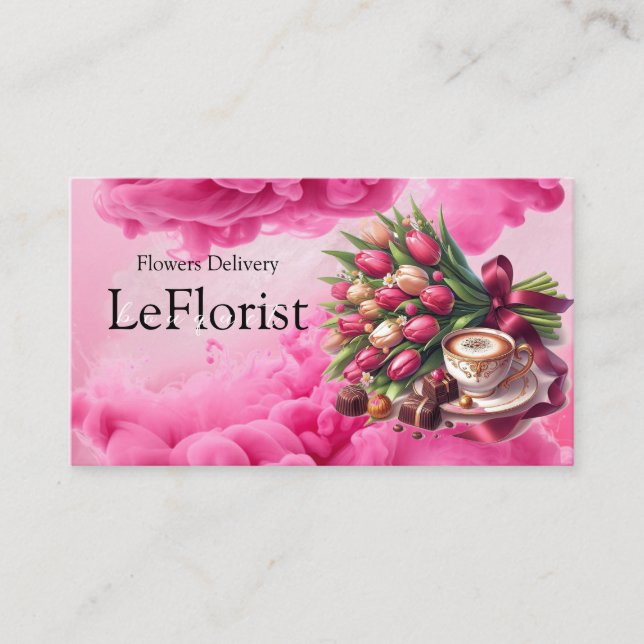Flowers Delivery Business Card (Front)