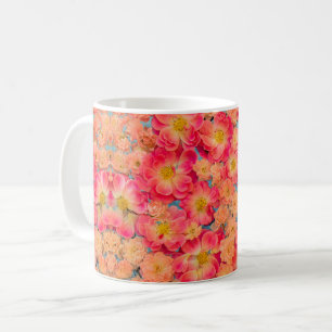 Flowers design coffee mug