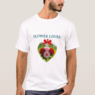 FLOWERS DESIGN T SHIRT