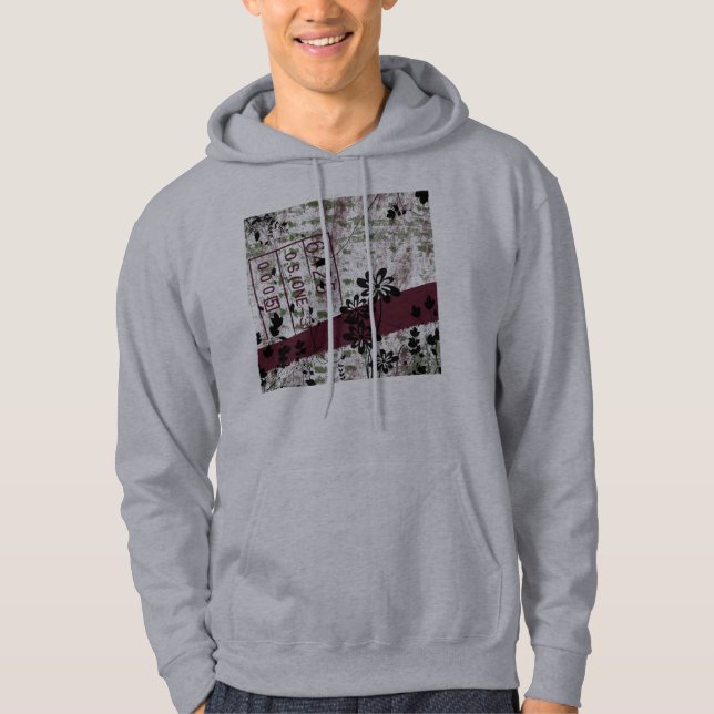 Flowers Distressed Hoodie (Front)