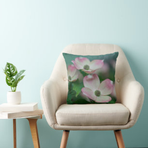 Flowers Dogwood Blossoms Cushion