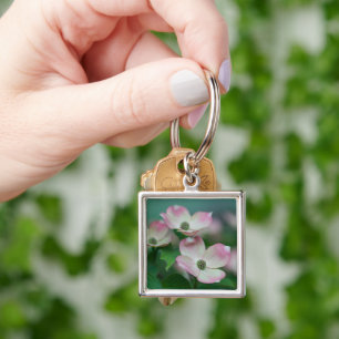 Flowers   Dogwood Blossoms Key Ring