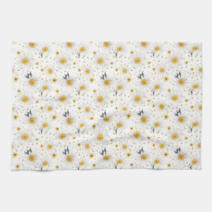 Flowers Don't Tell, They Show Tea Towel