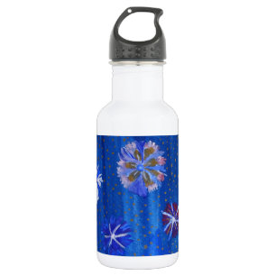 Flowers Drawing Spring Custom Water Bottle