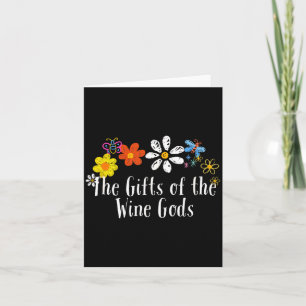 Flowers Drawing The Of The Wine Gods Funny 2025 Sa Card