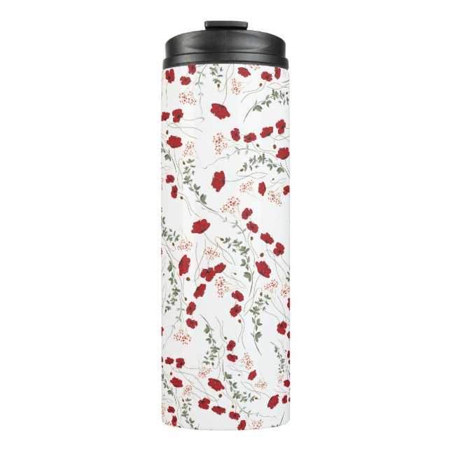 Flowers drinkware thermal tumbler (Front)