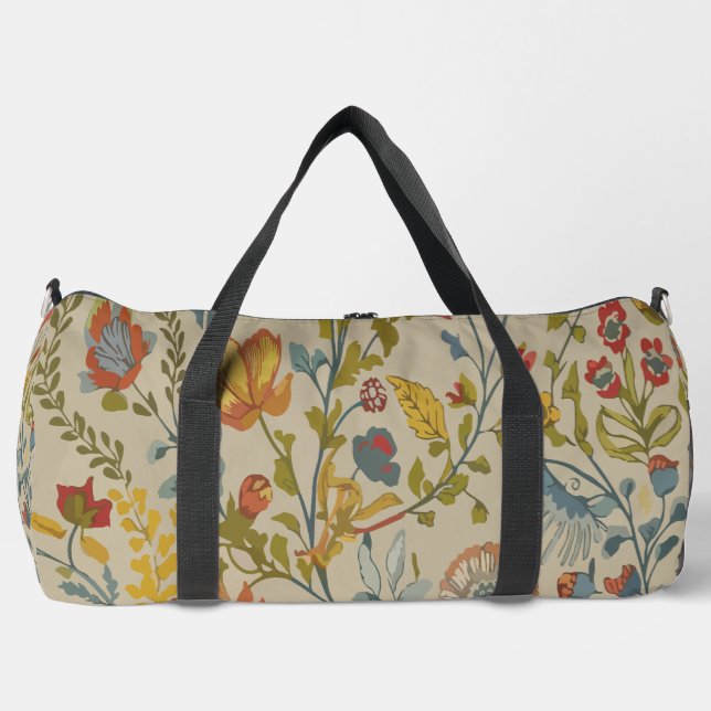 Flowers Duffle Bag (Front)