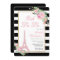 Flowers & Eiffel Tower Birthday Party Invitation