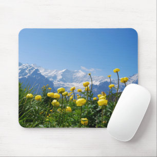 Flowers   Eiger Monch Swiss Alps Mouse Mat