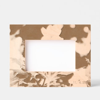 flowers etched frames