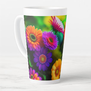 Flowers Everywhere Latte Mug