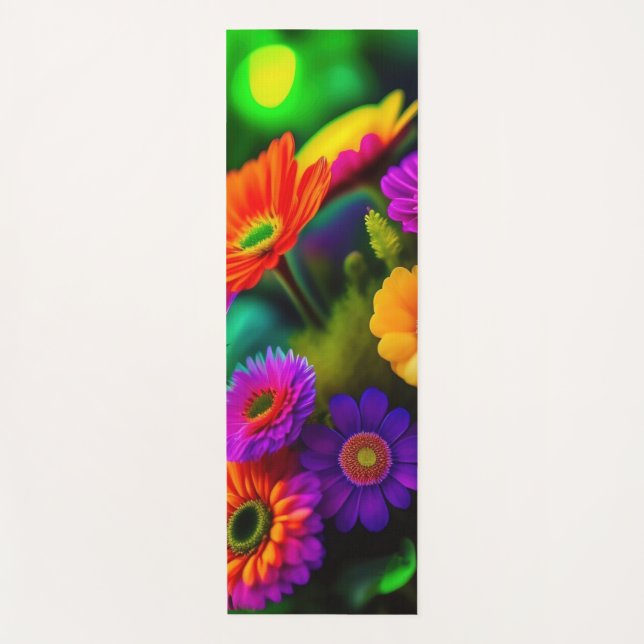 Flowers Everywhere Yoga Mat (Front)
