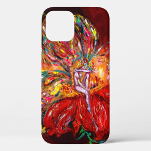 FLOWERS FAIRY IN RED / Fantasy Floral iPhone 12 Case