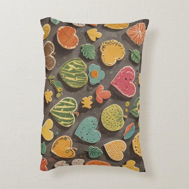Flowers, falling leaves, comfortable, deep sleep,  decorative cushion (Back(Vertical))