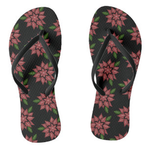 flowers flip flops