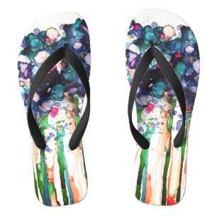Flowers Flip Flops