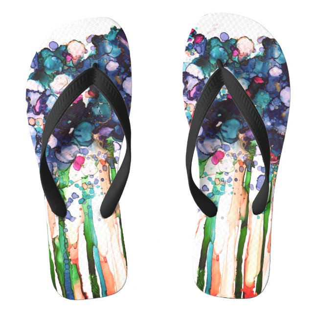 Flowers Flip Flops (Footbed)