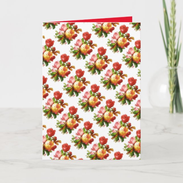 Flowers Floral English Rose Garden Mother's Day  Card (Front)