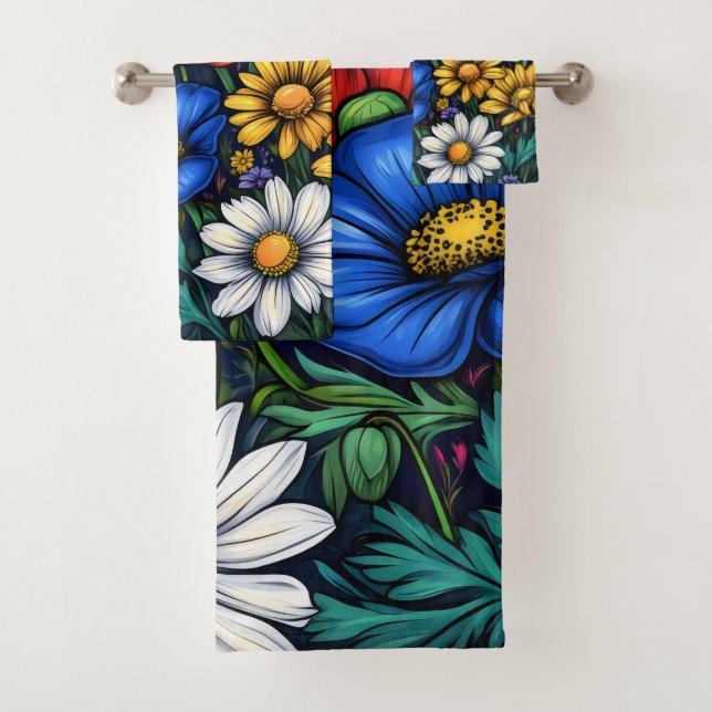Flowers Floral Nature Love Bath Towel Set (Insitu)