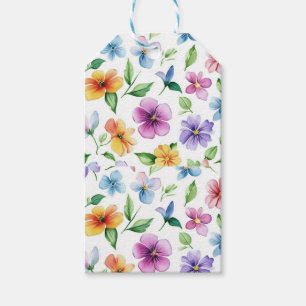 Flowers Floral Pattern Sublimation-95652 Gift Tags