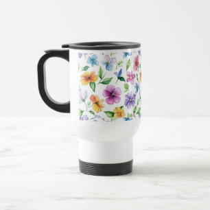 Flowers Floral Pattern Sublimation-95652 Travel Mug