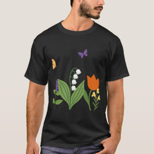 Flowers Floral Plant Life Design Plant Lovers T-Shirt