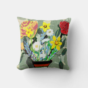 Flowers Floral Throw Pillows