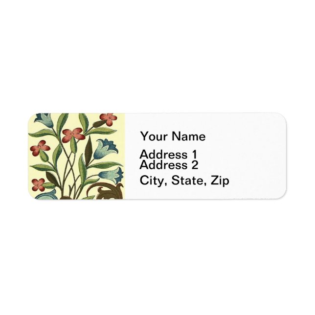 Flowers Floral Wallpaper Art Nouveau Pretty (Front)
