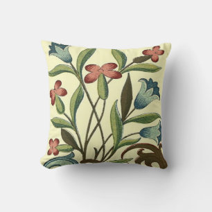 Flowers Floral Wallpaper Art Nouveau Pretty Cushion