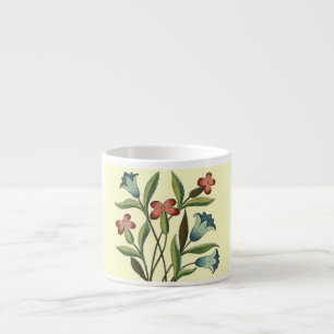 Flowers Floral Wallpaper Art Nouveau Pretty Espresso Cup