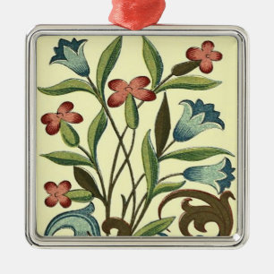 Flowers Floral Wallpaper Art Nouveau Pretty Metal Tree Decoration