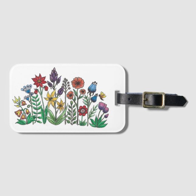 Flowers, flowers and more flowers  luggage tag (Front Horizontal)