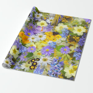 Flowers, Flowers, Flowers Wrapping Paper