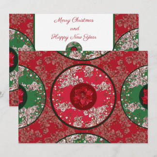 Flowers for Christmas Holiday Card