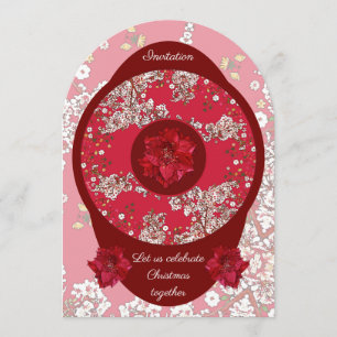 Flowers for Christmas Invitation
