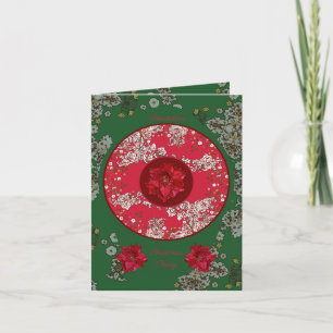 Flowers for Christmas Invitation