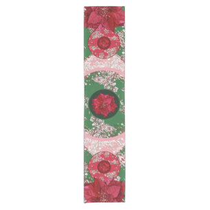 Flowers for Christmas Short Table Runner