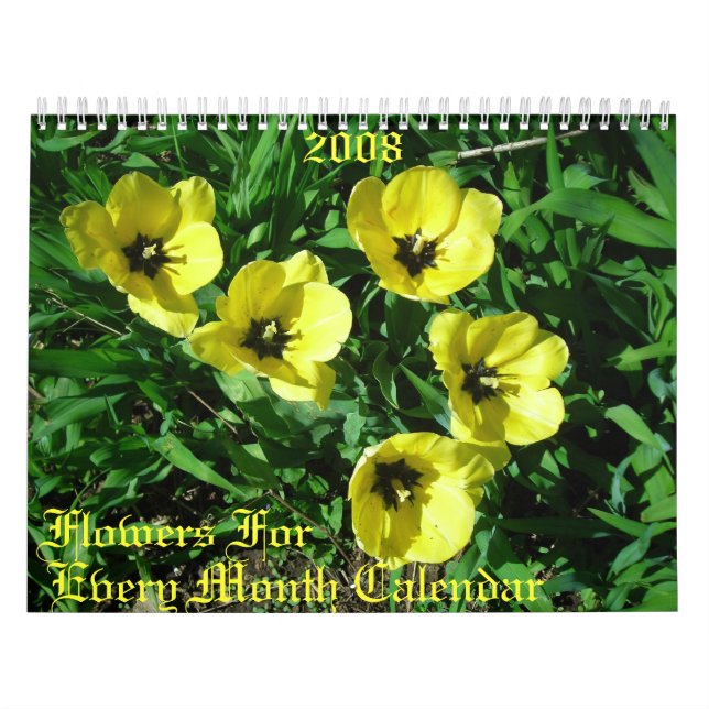 Flowers For , Every Month Calendar, 2008 Calendar (Cover)