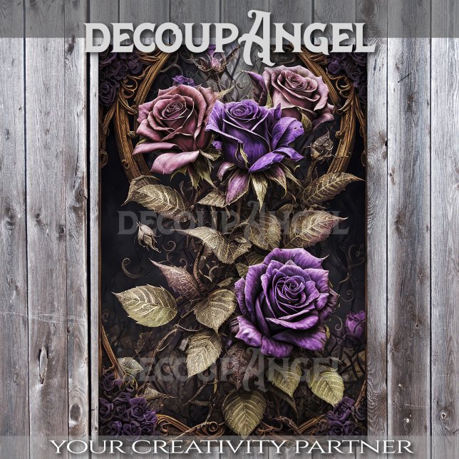 Flowers for Gothic Angels #3 - Decoupage - Tissue Paper (Creator Uploaded)