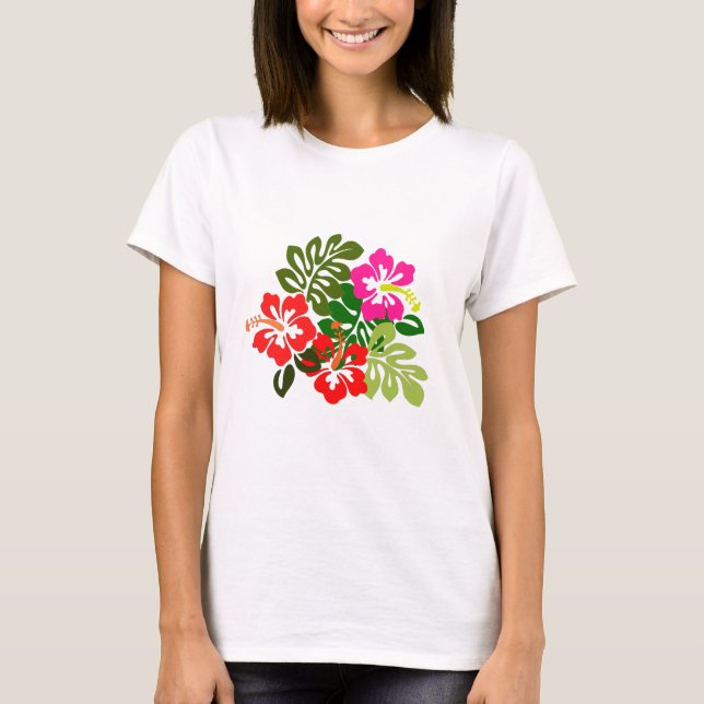 Flowers for Hawaii Admissions Day - Hawaii Day T-Shirt (Front)