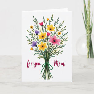 Flowers For Mum Card